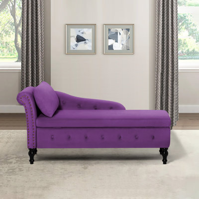 Hayliegh Upholstered Chaise Lounge by House of Hampton