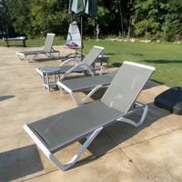 Chaibate Patio Outdoor Chaise Lounge Chair for Outside Beach in-Pool Lawn Poolside