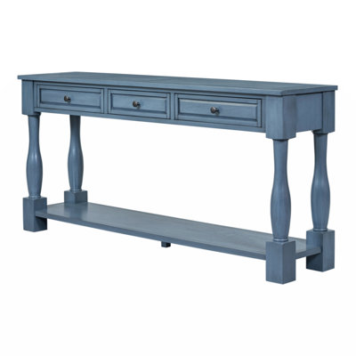 Aazim 63" Long Console Table with Drawers and Shelf by Darby Home Co