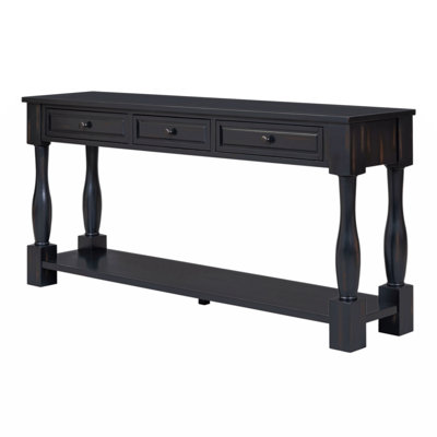 Aazim 63" Long Console Table with Drawers and Shelf by Darby Home Co