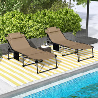 Orri 74.5" Long Reclining Single Chaise with Cushions by Arlmont & Co.