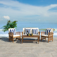 Sithal 4 Piece Sofa Seating Group with Cushions
