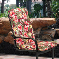 Bay Isle Home™ Set of 2 Outdoor Seat/Back Cushions by Bay Isle Home