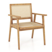 Amarvir Indonesia Teak Wood Patio Dining Armchair by Bay Isle Home