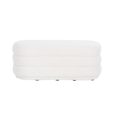 Xante Sherpa Upholstered Ottoman by Mercer41