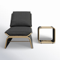 Harper Outdoor Chaise Lounge with Table