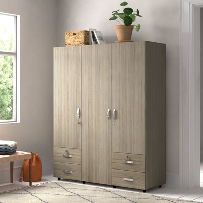 Wade Logan71" Armoire/Wardrobe, Sand Oak/White by Wade Logan