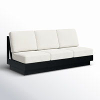 Lucca Metal Outdoor Sofa with Sunbrella Cushions by AllModern