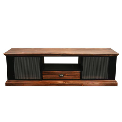 CONSDAN TV Stand 63" Solid Fir Wood TV Stand for TVs up to 70" by CONSDAN