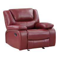 Upholstered Glider Recliner Chair Black by Latitude Run