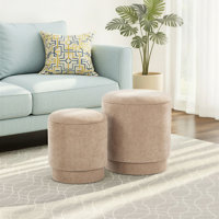 Carlesia Upholstered Storage Ottoman by Wade Logan