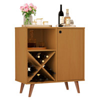 Boahaus Reading Accent Bar Cabinet with Wine Rack and Spacious Shelf by Boahaus LLC