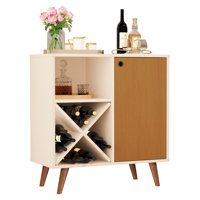 Boahaus Reading Accent Bar Cabinet with Wine Rack and Spacious Shelf by Boahaus LLC