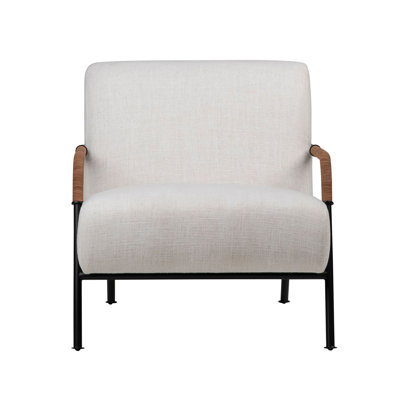 Studdard Polyester Blend Upholstered Accent Chair w/ Metal Frame by Corrigan Studio