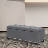 Chamisa Upholstered Storage Ottoman by Ebern Designs