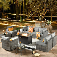 Stehle 7 - Person Outdoor Seating Group with Cushions