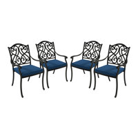 Gwyneth Cast Aluminum Stacking Patio Dining Armchair with Cushion by Canora Grey