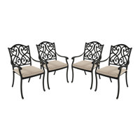 Gwyneth Cast Aluminum Stacking Patio Dining Armchair with Cushion by Canora Grey