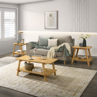 Rumi 3 Piece Coffee Table Set by George Oliver