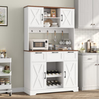 CLOSE-OUT Asharani 73"H Farmhouse Kitchen Pantry Cabinet by Lark Manor
