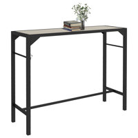 Rinard Outsunny 47" Outdoor Bar Table, Bar Height Patio Table with Built-In Bottle Opener and Steel Frame, Garden Table with Plastic Board Featuring W by Ebern Designs