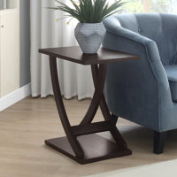 Arbri 22" W Criss-Cross Chairside End Table by Lark Manor