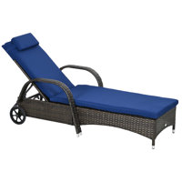 Drusilla 78.75" Long Reclining Single Chaise with Cushions by Winston Porter