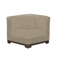 Heavy Duty Outdoor Chair Cover, All Weather Protection Patio Deep Seat Corner Chair Cover by Arlmont & Co.