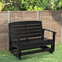 Outdoor Atena Rocker Plastic Bench by Lark Manor