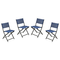 Bismask Commercial Outdoor Flex Comfort Folding Chair with Metal Frame by Lark Manor
