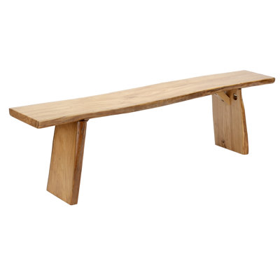 Kaster Solid Wood Bench Rustic Dinner Bench by Millwood Pines