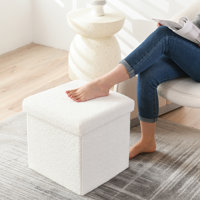 Torkelson Upholstered Foldable Pouf Storage Ottoman