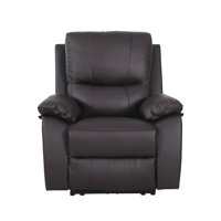 Ileana Leather Recliner by Latitude Run