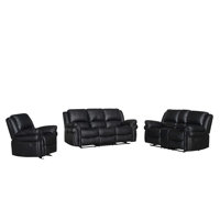 Adele 3 - Piece Faux Leather Living Room Set