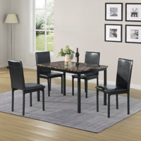 5 Piece Dining Set Dining Table Set Dining Room Set Dining Set Kitchen Table and Chairs by Ebern Designs