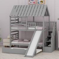 Lilith Kids Twin Over Twin Bunk Bed by Harper Orchard