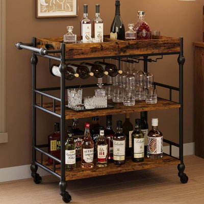Landaff Metal Bar Cart by 17 Stories