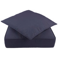 Outdoor Cushion - 24x24 Outdoor Chair Cushions with Sun and Water-Resistant Removable Covers - Memory Foam Patio Cushions by Lavish Home by Lavish Home
