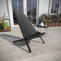 Leilahni Commercial Indoor/Outdoor Low Profile Acacia Wood Patio Folding Chair by Ivy Bronx