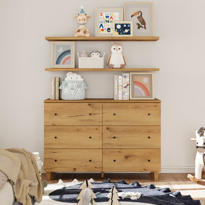 6 Drawer 47.2" W Double Dresser by Kelly Clarkson Home
