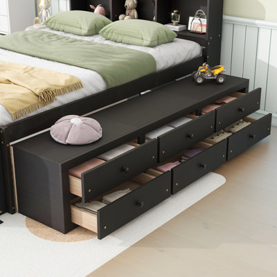 Aylissa Kids Full Standard with Drawers by Red Barrel Studio