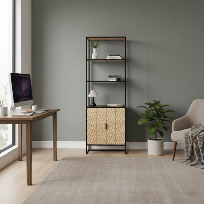 Kulaga Storage Bookcase by Union Rustic