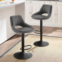 Carrolle Swivel Adjustable Height Stool by Wade Logan
