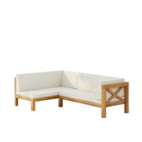 Ouareau Outdoor L-Shaped Patio Sectional by Ebern Designs