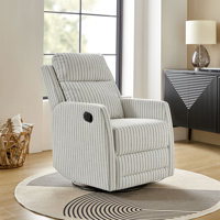 Caleya Modern Ergonomic Swivel Rocker Manual Recliner