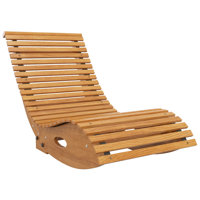 Outdoor Asharie Rocker Solid Wood Chair by Lark Manor