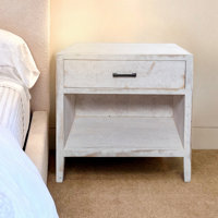 Suean Solid Wood Nightstand