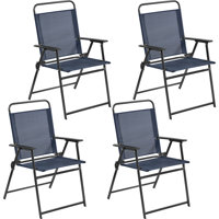 Shayleen Foldable Patio Dining Armchair with Cushion by Arlmont & Co.