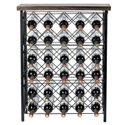 Nysa Freestanding 42-Bottle 750ml White Wine Rack by 17 Stories