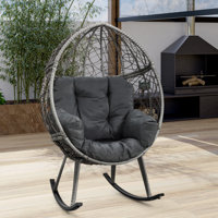 Malakai Wicker Outdoor Rocker Chair by Langley Street